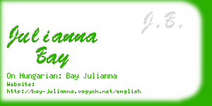 julianna bay business card